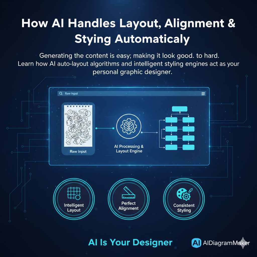 How AI Handles Layout, Alignment & Styling Automatically — AI Diagram Maker