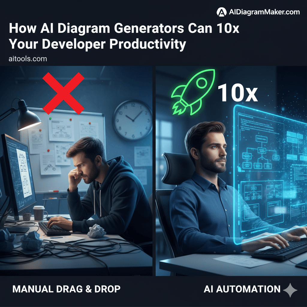 How AI Diagram Generators Improve Developer Productivity by 10x