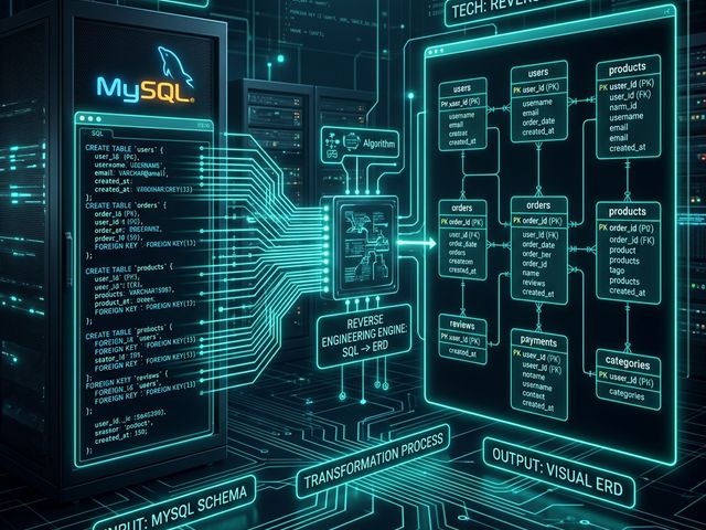 MySQL to ERD: Reverse Engineering Relational Schemas — AI Diagram Maker