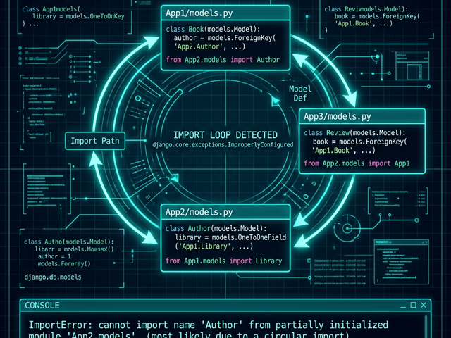 Scenario: Debugging a Circular Dependency in Django