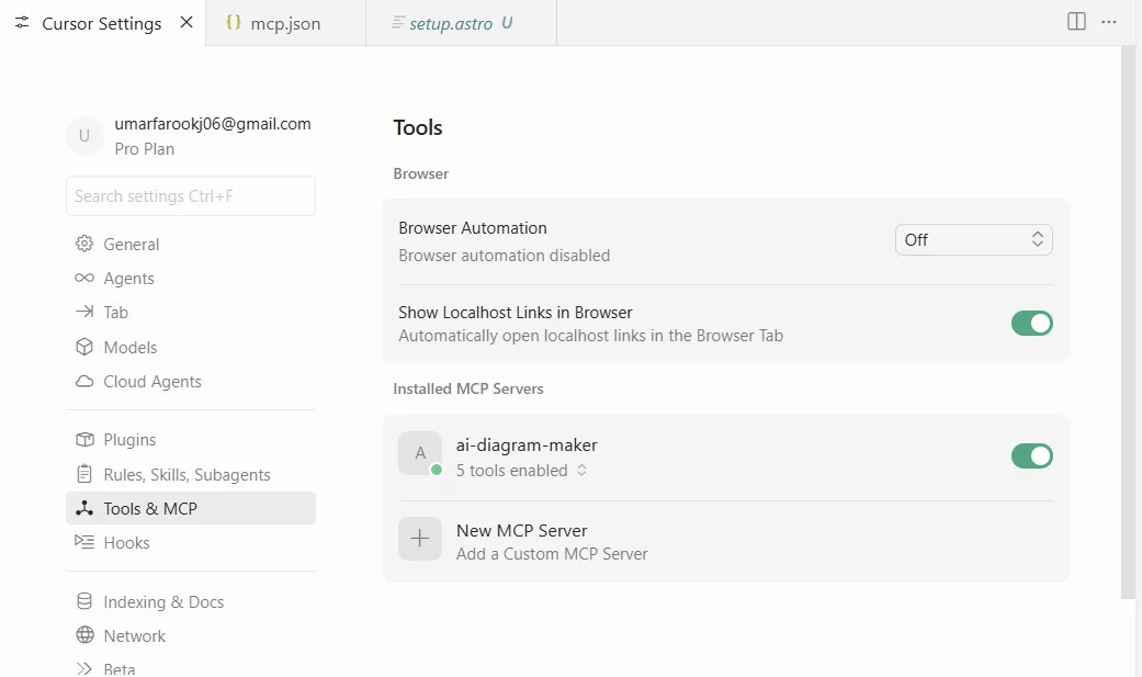 Installed MCP Servers list