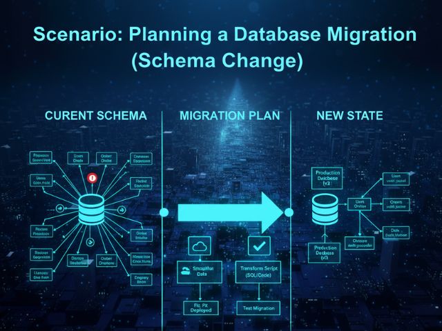 Scenario: Planning a Database Migration (Schema Change) — AI Diagram Maker